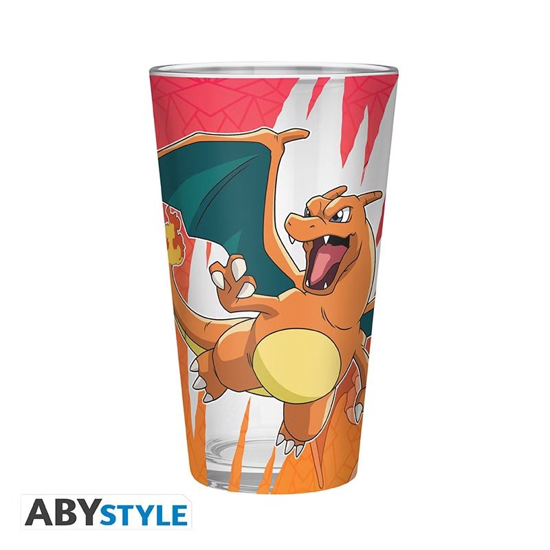 POKEMON - Large Glass - 400ml - Charizard