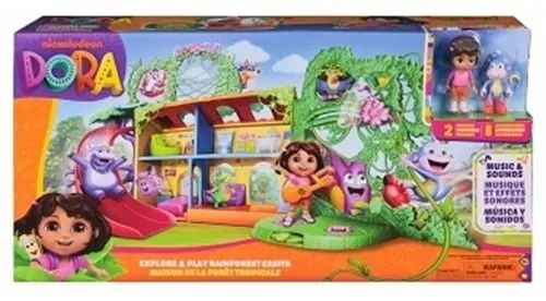 Spin Master Dora Explore & Play Rainforest Casita + Sound 30x58,5cm