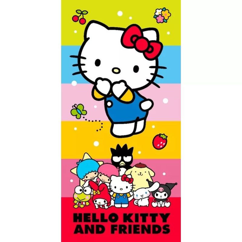 Hello Kitty Cute Friends Strandhandtuch 70x140 cm (Fast Dry)