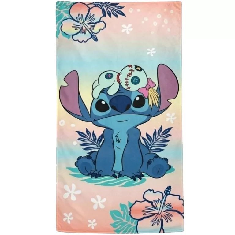 Disney Lilo und Stitch Flower Island Badetuch, Strandtuch 70x140cm (Schnelltrocknend Disney Lilo und Stitch Flower Island Badetuch, Strandtuch 70x140cm (Schnelltrocknend