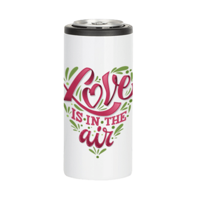 12oz stainless steel skinny can cooler (white or silver)