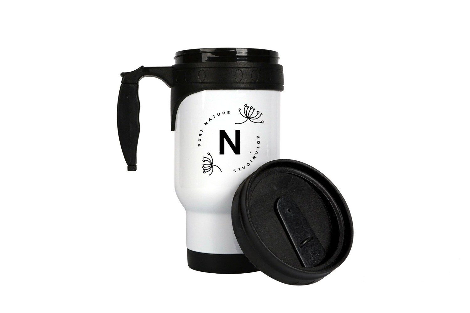 14oz stainless steel travel mug with insert