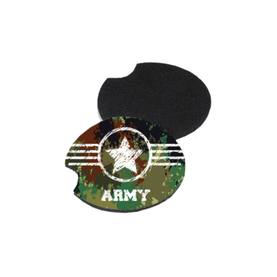 Set of 2 - fabric car coasters (personalized)