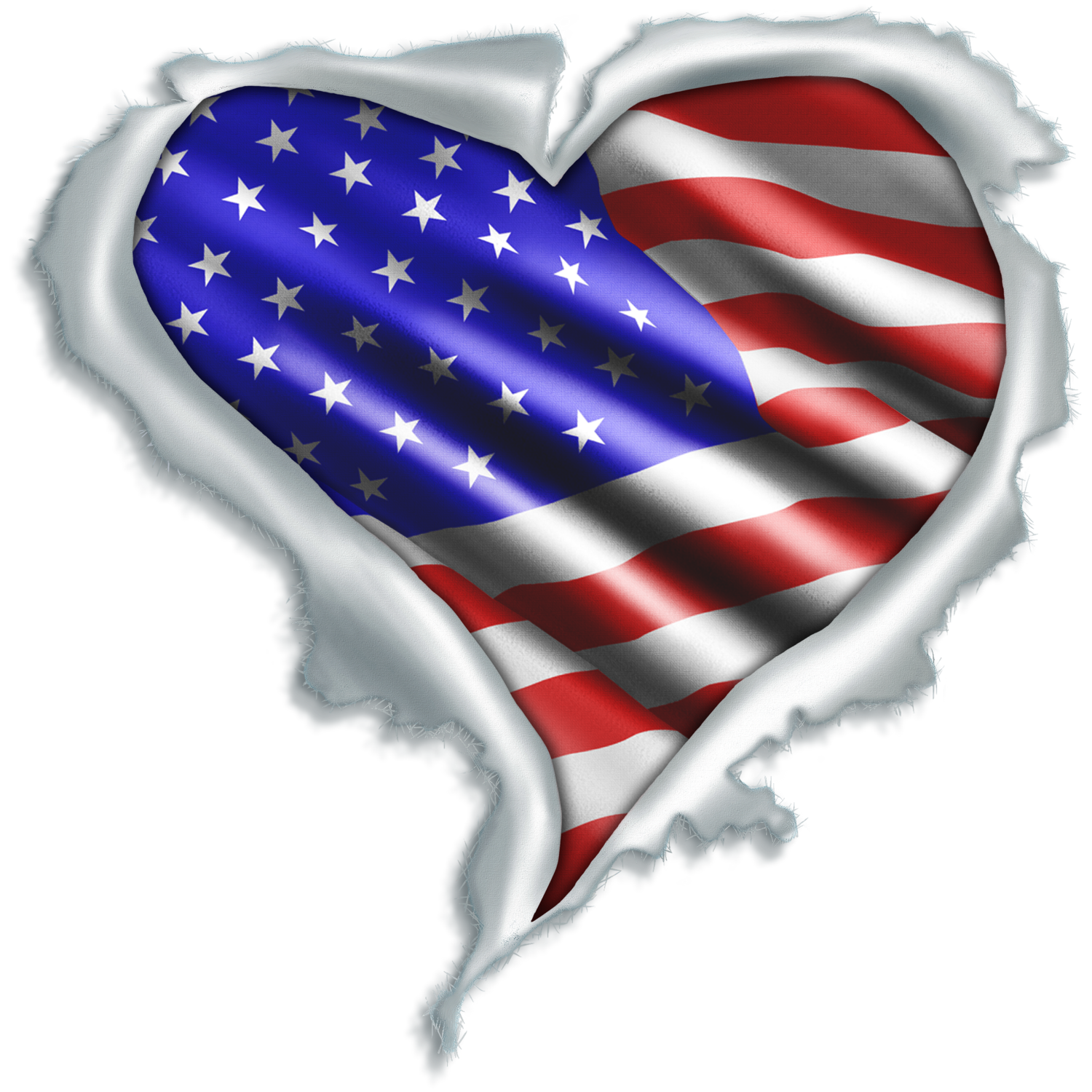 USA Flag Heart