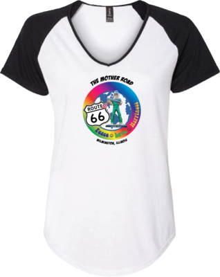 Women&#39;s Raglan TMR rainbow
