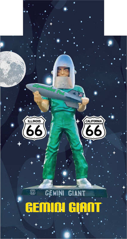 GG space rectangle keychain