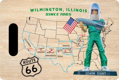 Wood cutting board with handle GG map