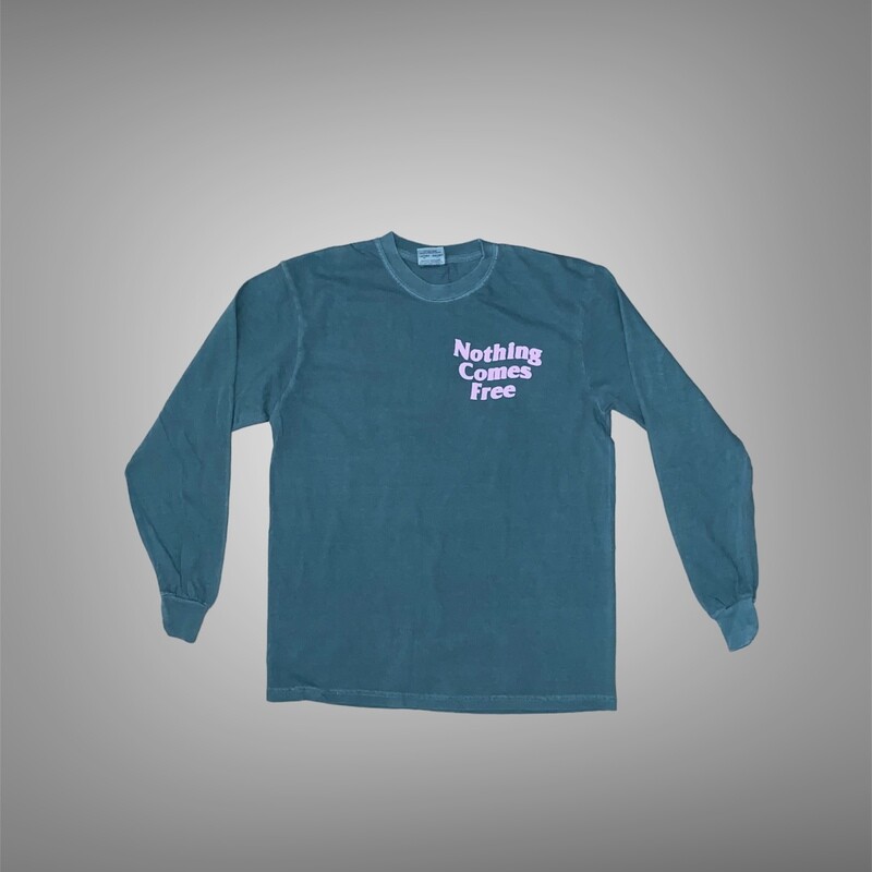 GREEN/PINK LONG-SLEEVE TEE
