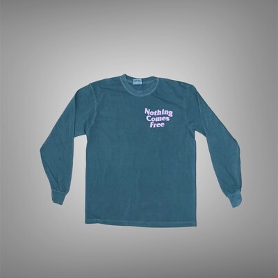 GREEN/PINK LONG-SLEEVE TEE