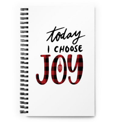 Choose Joy Spiral notebook