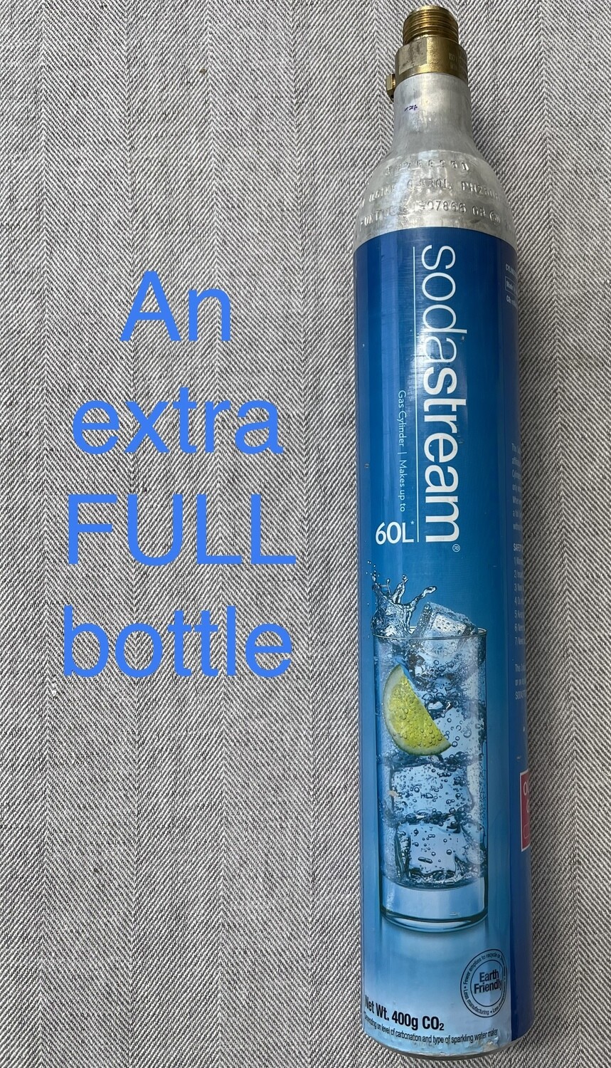 EXTRA Blue soda gas bottle (FULL)
