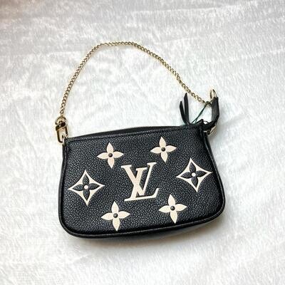 Mini Pochette Accessories Empreinte Leather Bicolor