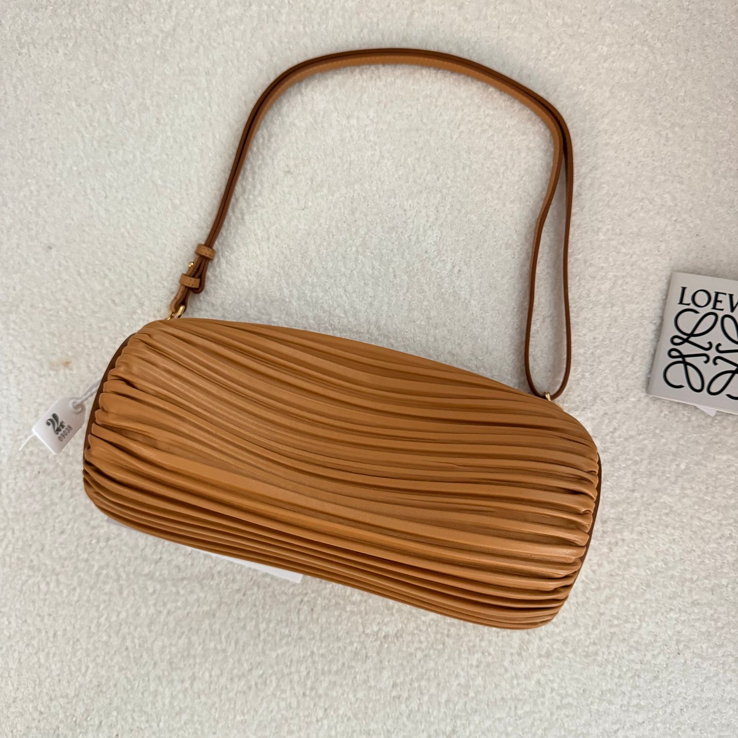 LOEWE Bracelet Pouch in Pleated Nappa Lambskin