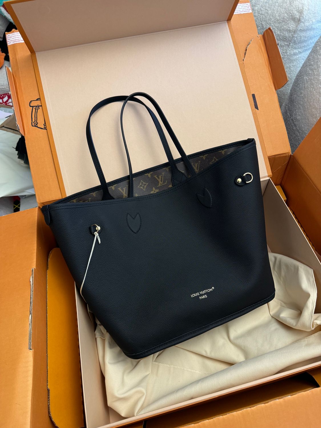 Neverfull MM Reversible Black Full Set