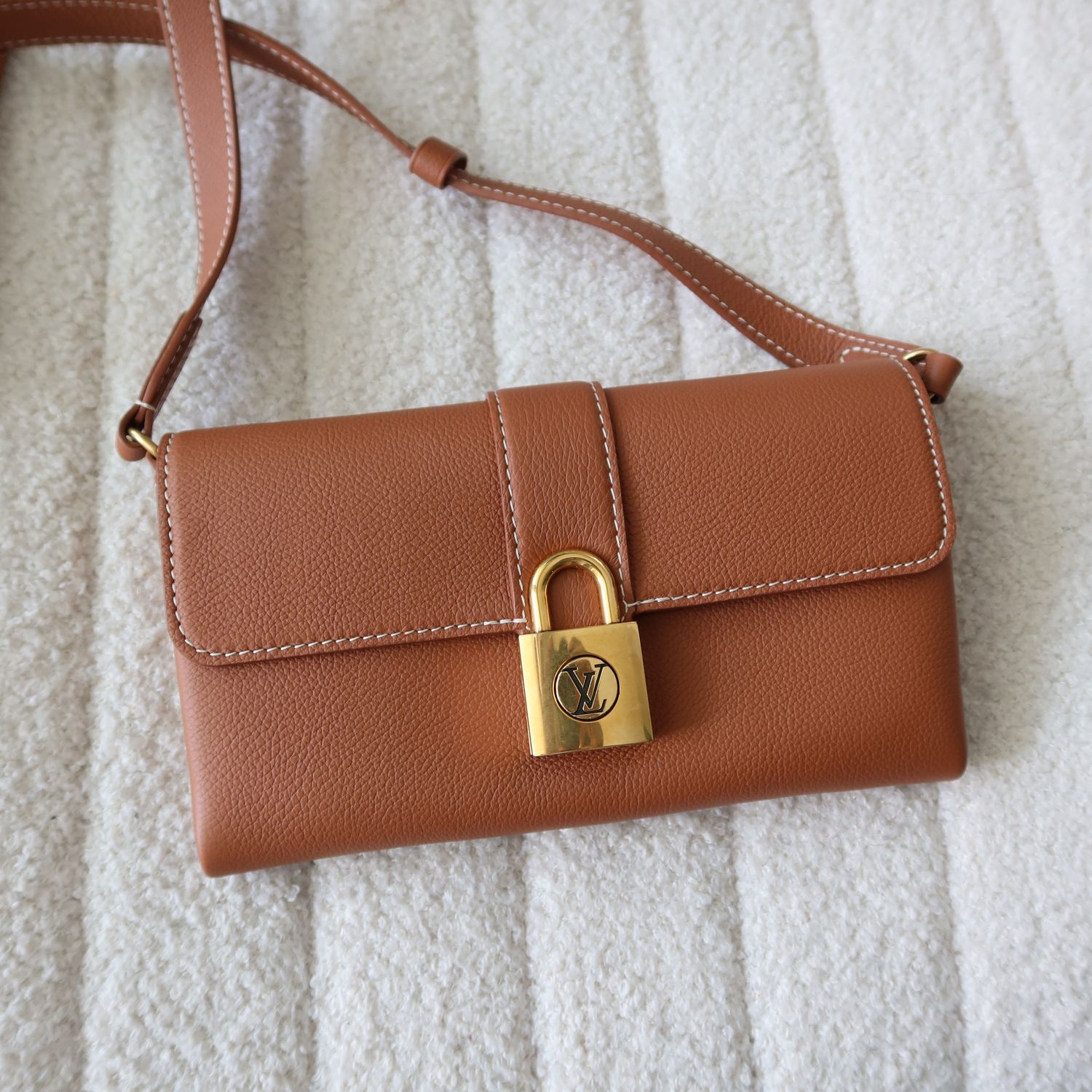 LV Low Key Wallet on Chain Cognac