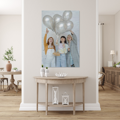 Custom Portrait Premium Brushed Metal Photo Print