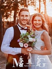 Doodle Wedding gift | Landscape Budget-Friendly Brushed Metal