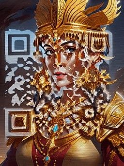 Artistic QR Code Brushed Metal Collection