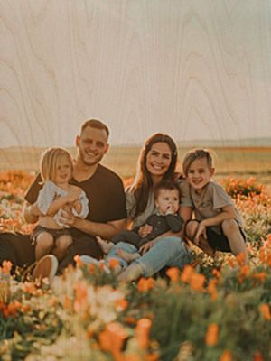 Custom Portrait Premium Wood Panel Photo Print