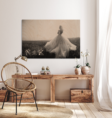 a collection contains all  wood panels personalized with initials, names, and dates monograms and doodles