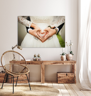 personalized wedding  Photo gift  with Initial, Names, &amp; date doodles