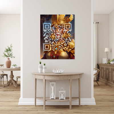 Transform your space with artistic QR code prints.