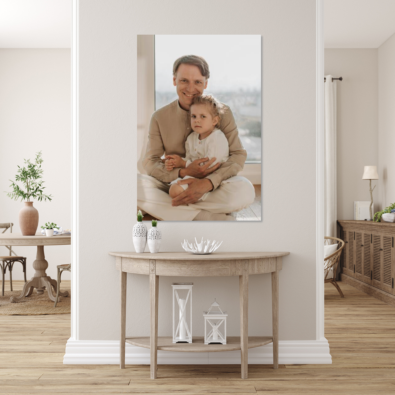 Portrait Budget-Friendly Custom .75&quot; Canvas Photo Print