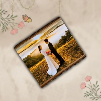 Learn About our Photo Transfers to wood with Bark