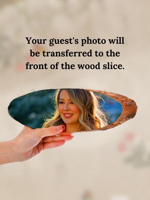 Rustic Wedding Seating &amp; Favor on wood with bark