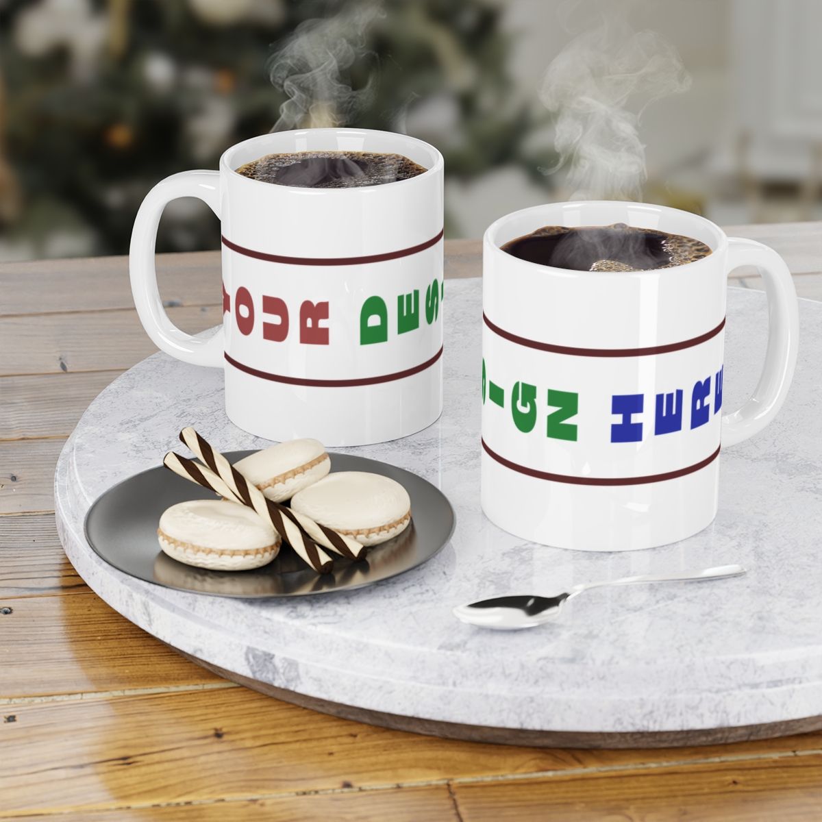 Customizable Ceramic Mug - Perfect for Coffee Lovers &amp; Personal Gifts, Color: White, Sizes: 11oz