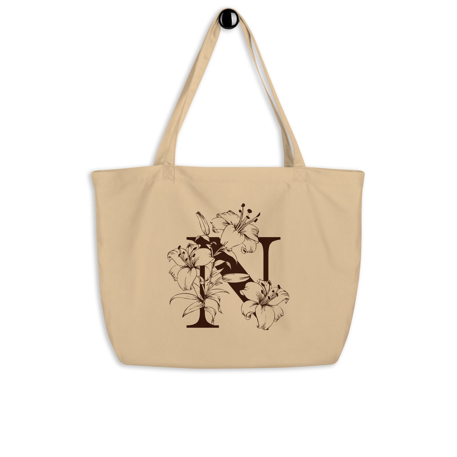 Large organic tote bag