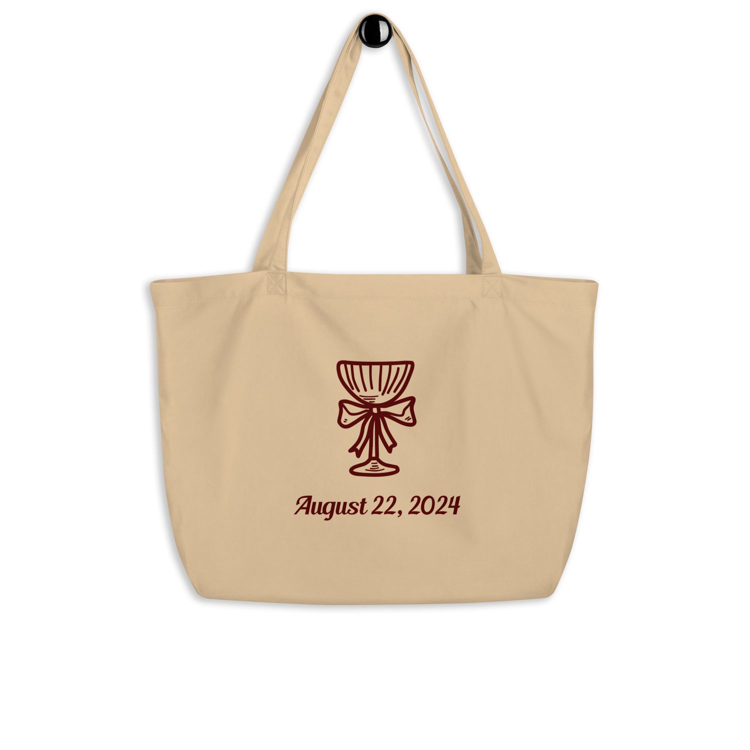 Large organic tote bag