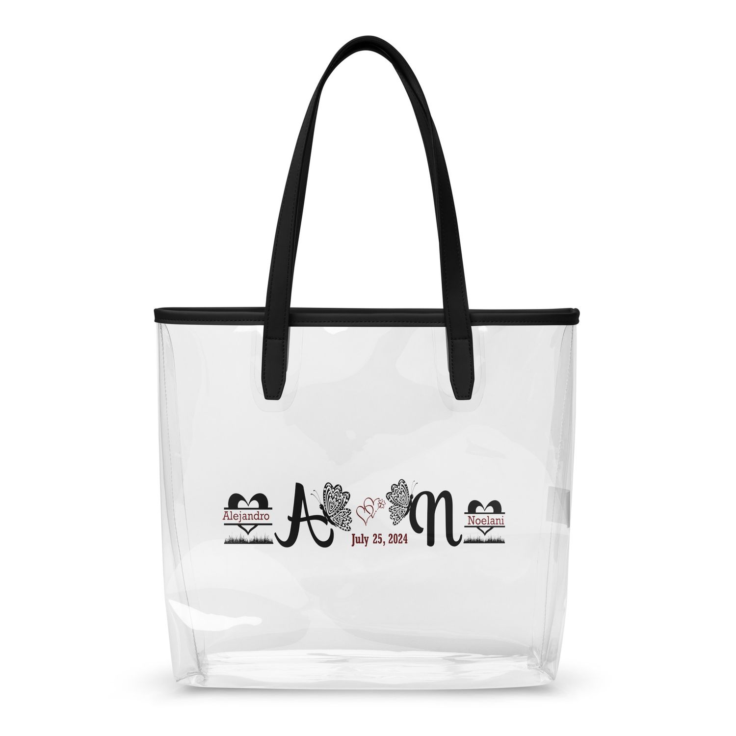 Clear tote bag