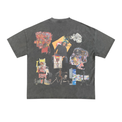 THURL CRAFTSMAN Basquiat minded collage T-shirt
