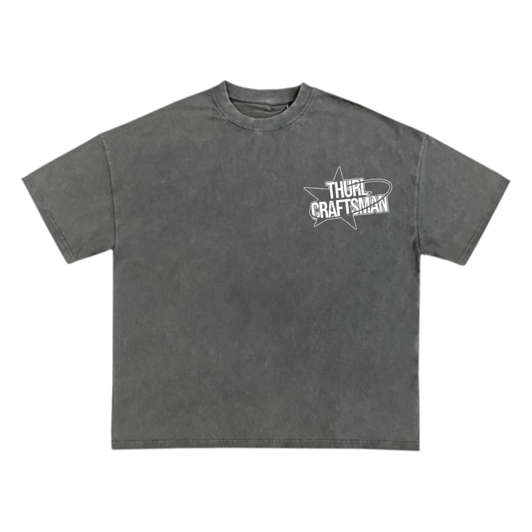 THURL CRAFTSMAN Basquiat minded collage T-shirt