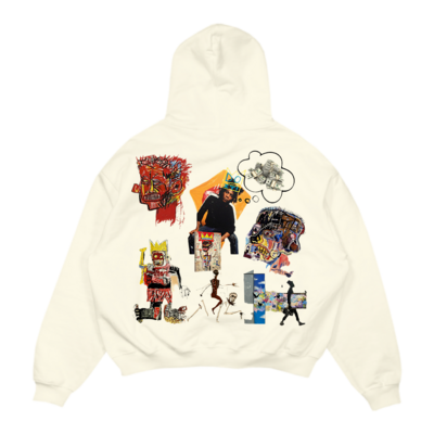 THURL CRAFTSMAN Basquiat minded collage Hoodie