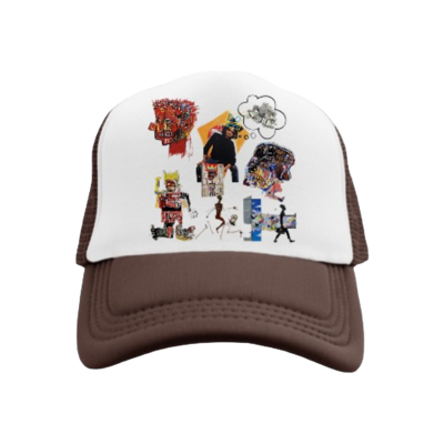 THURL CRAFTSMAN &#39;Basquiat minded&#39; Collage Hat
