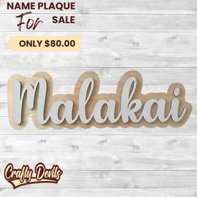 Personlised Names Plaques - Large