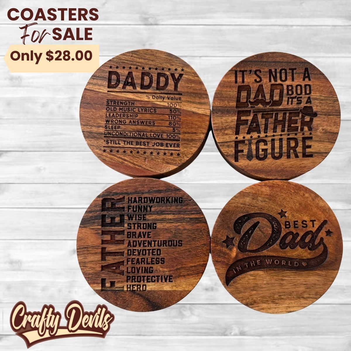 Dad Coasters