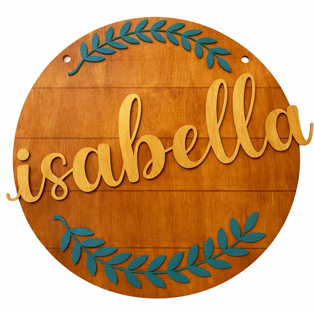 Customised Children Name Wall Plaque