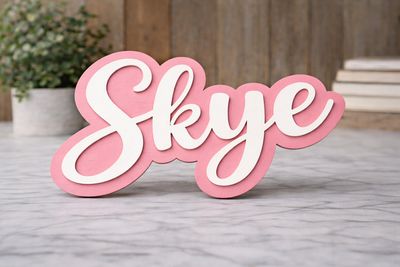 Bubble Name Plaque