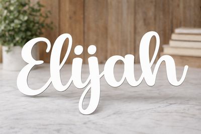 Single Layer Cursive Name Plaques