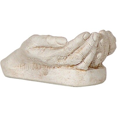 Gypsum Cement Figurine Empty Gods Hands