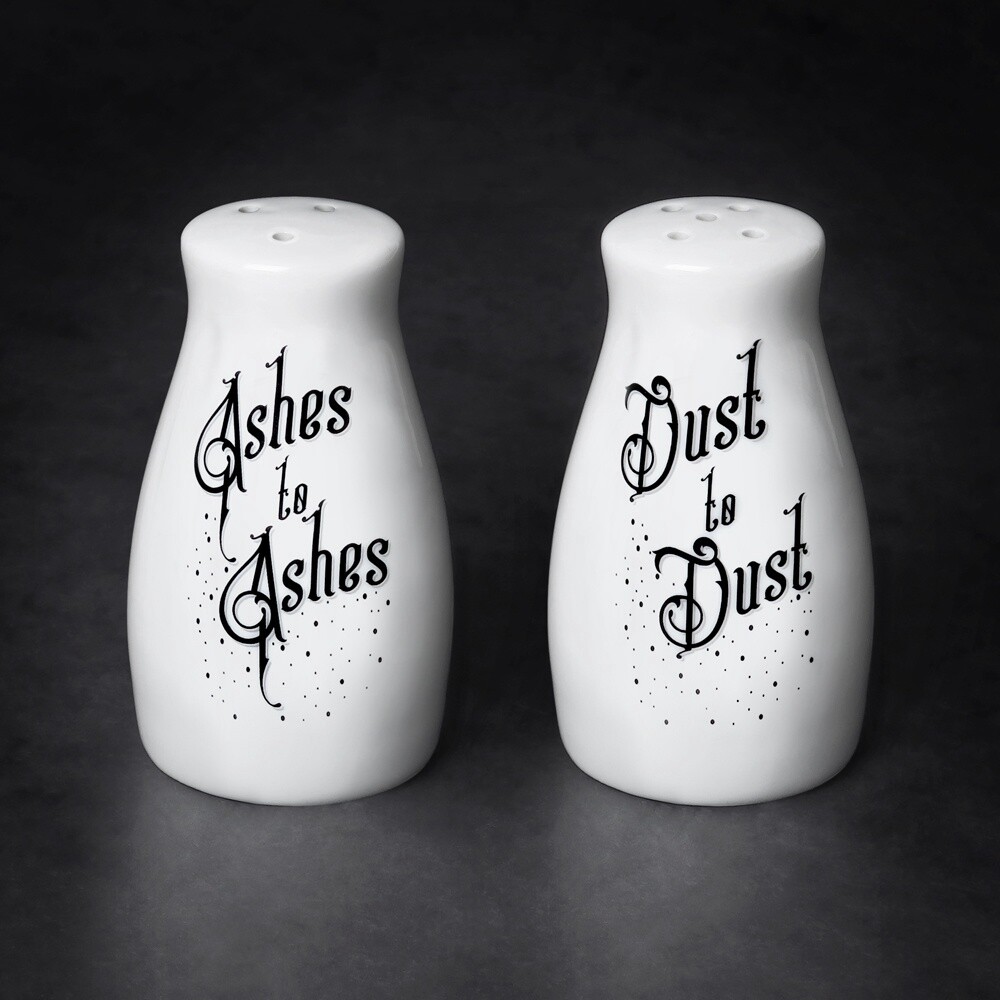 Ashes to Ashes/Dust to Dust Salt and Pepper Shaker Set