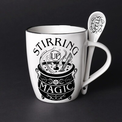 Stirring Up Magic -  Mug and Spoon Set