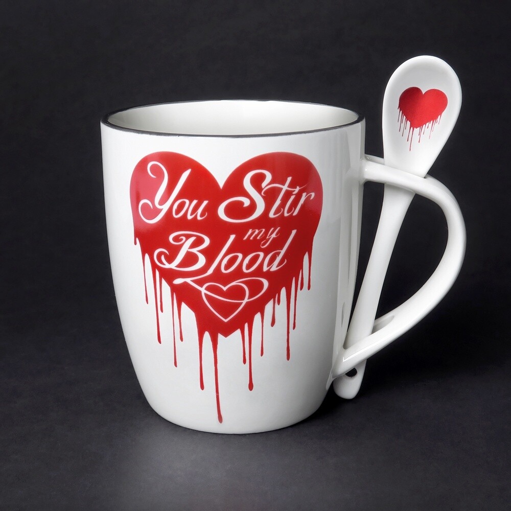 You Stir My Blood - Mug and Spoon Set
