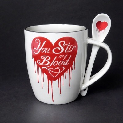 You Stir My Blood - Mug and Spoon Set