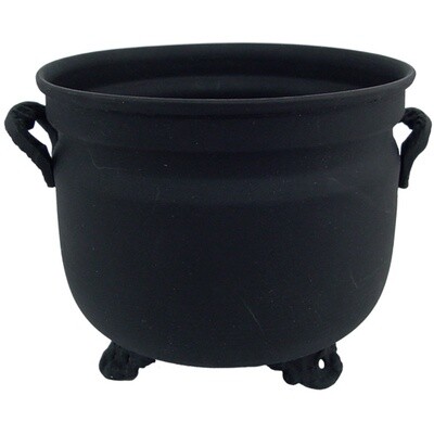 Black Plain Metal Cauldron w/Sand Bag