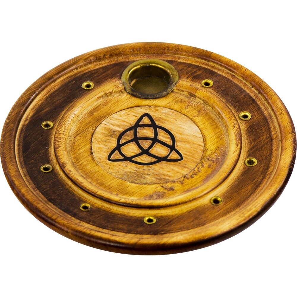 Wood Round Cone Burner - Triquetra