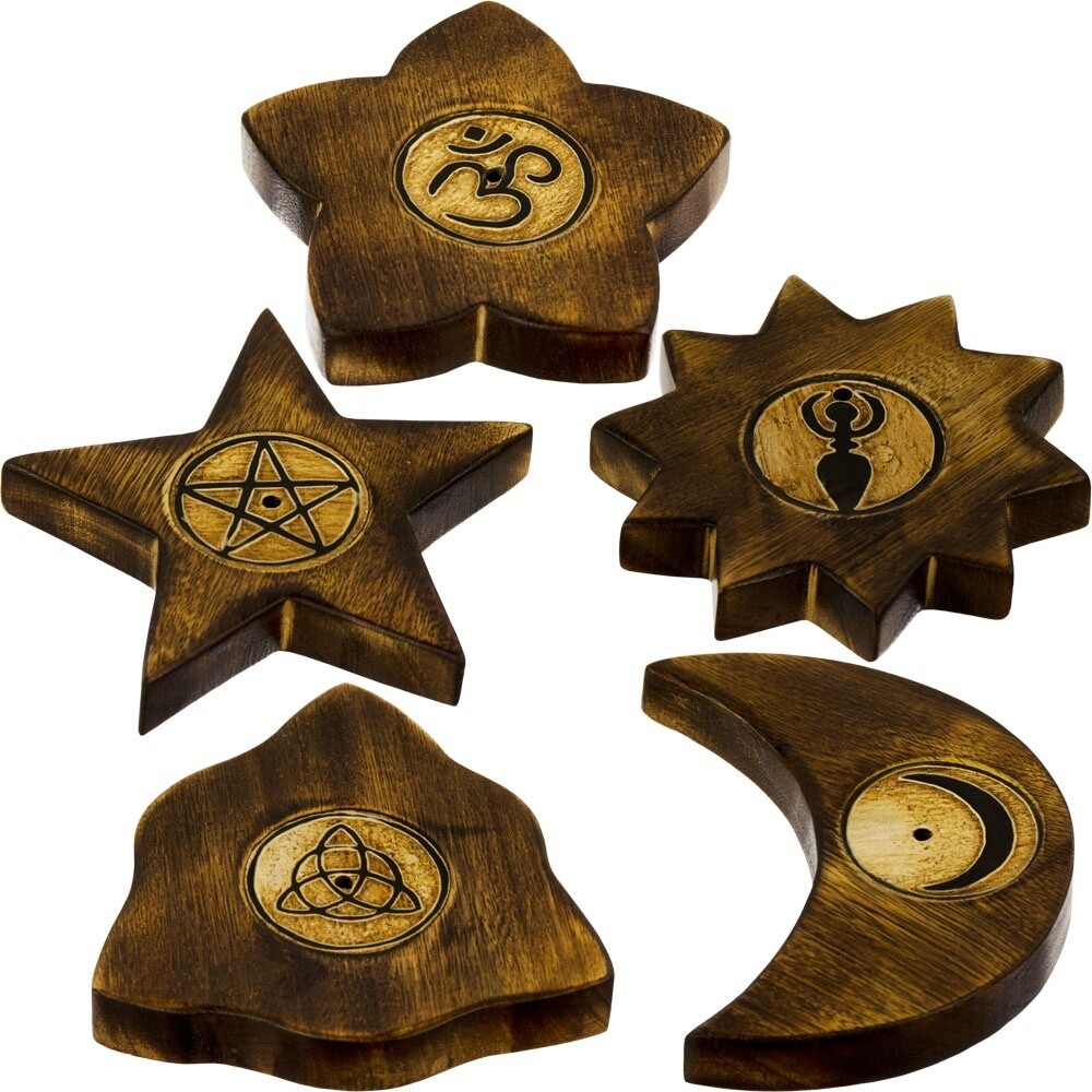 Wood Incense Holder &amp; Cone Burners